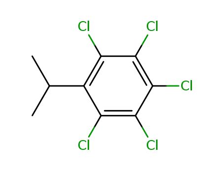 Molecular Structure of 39569-17-0 (pentachloro-isopropyl-benzene)