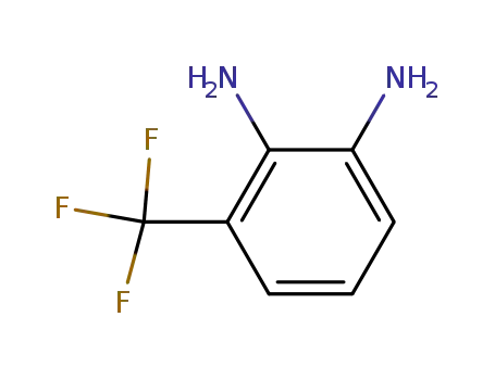 Molecular Structure of 360-60-1 (2,3-Diaminobenzotrifluoride 97%)