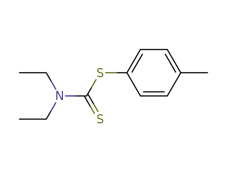 Molecular Structure of 109720-10-7 (diethyl-dithiocarbamic acid p-tolyl ester)