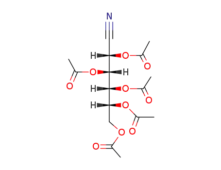 Molecular Structure of 6337-12-8 (D-Mannononitrile pentaacetate)