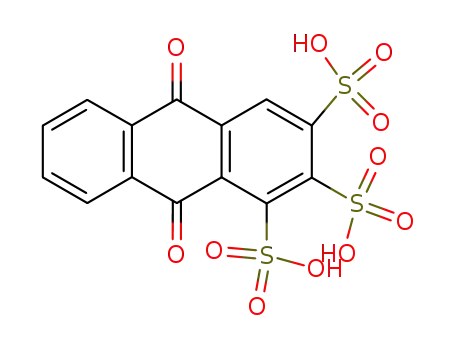 Molecular Structure of 802287-49-6 (Anthrachinon-1,2,3-trisulfonsaeure)
