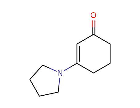 Molecular Structure of 19805-73-3 (3-(pyrrolidin-1-yl)cyclohex-2-en-1-one)