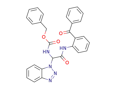 Molecular Structure of 161365-74-8 (benzyl N-[[(2-benzoylphenyl)carbamoyl](1H-1,2,3-benzotriazol-1-yl)methyl]carbamate)