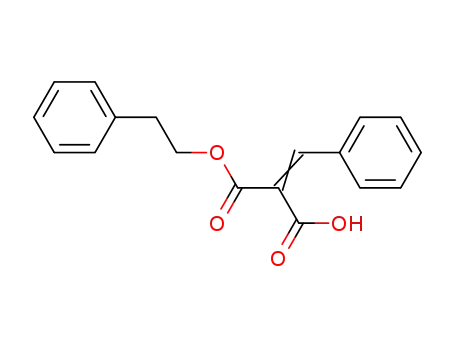 2-phenylethyl hydrogen 2-(phenylmethylidene)propanedioate