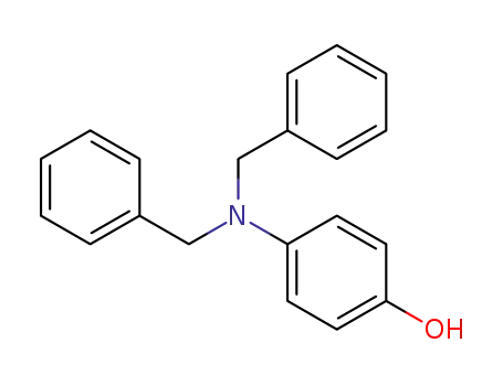 Molecular Structure of 7468-99-7 (4-[Bis(phenylmethyl)amino]phenol)