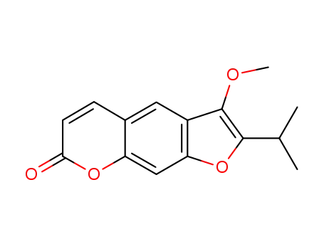Molecular Structure of 133-26-6 (2-isopropyl-3-methoxy-2H-furo[3,2-g]chromene-2-one)