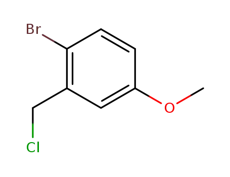 Molecular Structure of 66192-25-4 (1-bromo-2-(chloromethyl)-4-methoxybenzene)