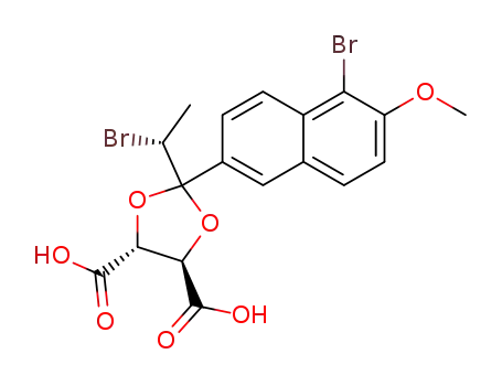 (1'R,4R,5R)-2-(1-Bromoethyl)-2-(5-bromo-6-methoxy-2-naphthyl)-1,3-dioxolane-4,5-dicarboxylic acid