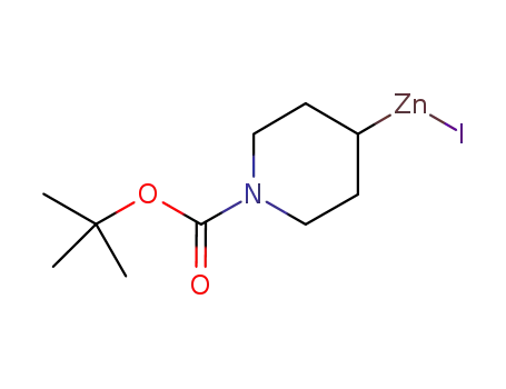 Molecular Structure of 807618-13-9 ((1-(tert-butoxycarbonyl)piperidin-4-yl)zinc(II) iodide)