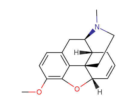 Molecular Structure of 1034-48-6 (Morphinan,6,7-didehydro-4,5-epoxy-3-methoxy-17-methyl-, (5a)- (9CI))