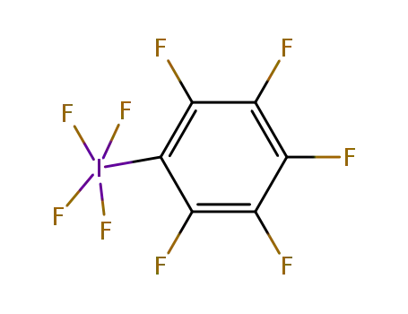 Molecular Structure of 38091-68-8 (Pentafluorophenyliodine tetrafluoride)