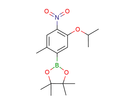 2-(5-isopropoxy-2-methyl-4-nitrophenyl)-4,4,5,5-tetramethyl-1,3,2-dioxide cyclopentaborane
