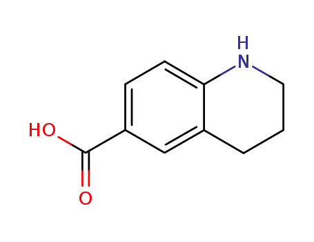 Molecular Structure of 5382-49-0 (1,2,3,4-TETRAHYDRO-6-QUINOLINECARBOXYLIC ACID)