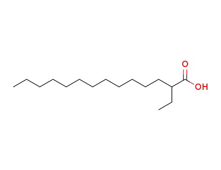 Molecular Structure of 25354-93-2 (2-ethylmyristic acid)