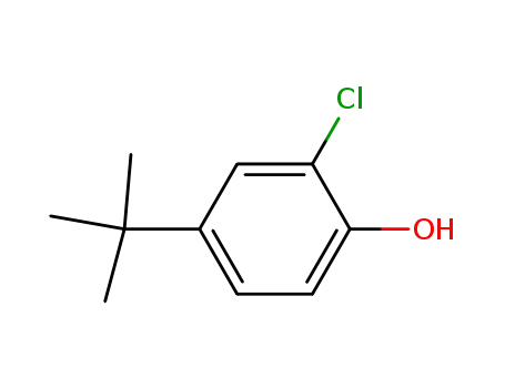 Molecular Structure of 98-28-2 (4-TERT-BUTYL-2-CHLOROPHENOL)