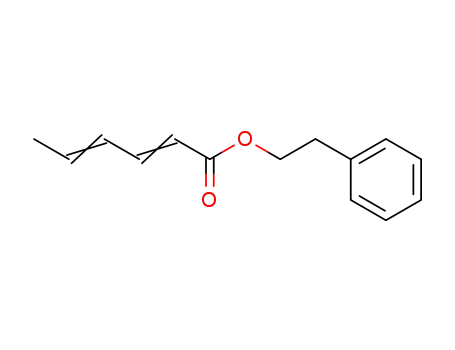 Molecular Structure of 35416-42-3 (phenethyl hexa-2,4-dienoate)