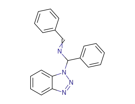 Molecular Structure of 137406-90-7 (N-benzylidene<α-(benzotriazol-1-yl)benzyl>amine)