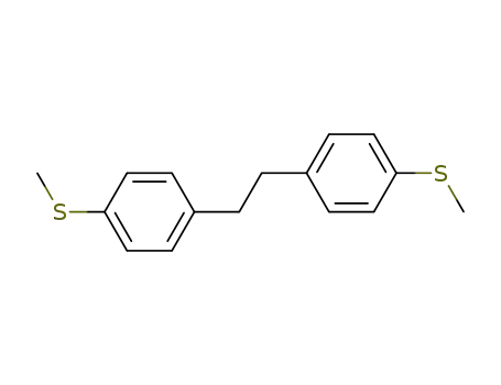 Molecular Structure of 61812-41-7 (Benzene, 1,1'-(1,2-ethanediyl)bis[4-(methylthio)-)