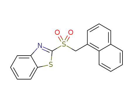 Molecular Structure of 89036-38-4 (Benzothiazole, 2-[(1-naphthalenylmethyl)sulfonyl]-)