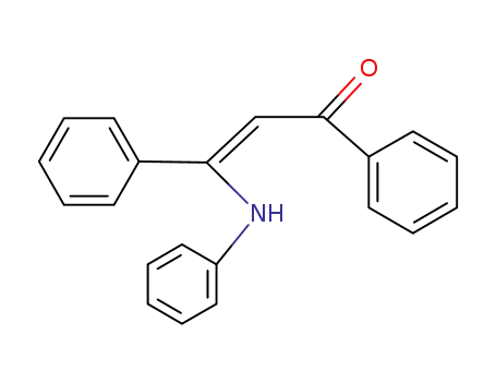 Molecular Structure of 63255-41-4 (3-anilino-1,3-diphenyl-prop-2-en-1-one)