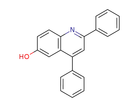 Molecular Structure of 5855-62-9 (6-Quinolinol, 2,4-diphenyl-)