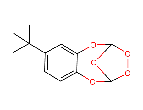 Molecular Structure of 110851-17-7 (5-tert-Butyl-2,9,11,12,13-pentaoxa-tricyclo[8.2.1.0<sup>3,8</sup>]trideca-3,5,7-triene)