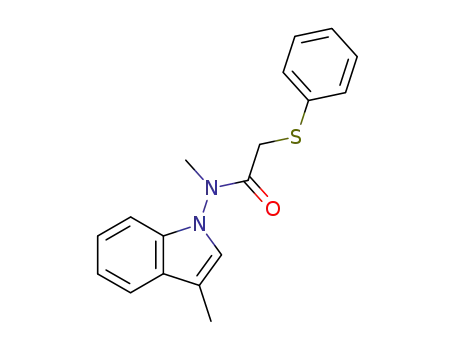 1-[N-methyl-2'-(phenylsulfanyl)acetamido]-3-methylindole