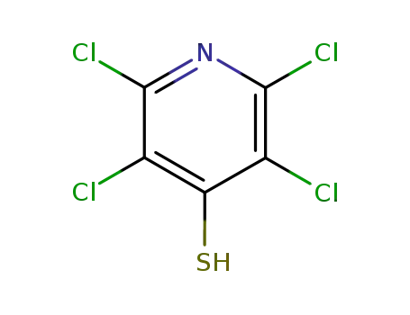 Molecular Structure of 10351-06-1 (2,3,5,6-Tetrachloropyridine-4-thiol)