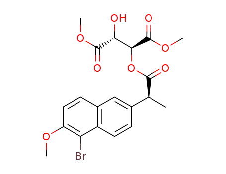 (2S,3R)-2-[(S)-2-(5-Bromo-6-methoxy-naphthalen-2-yl)-propionyloxy]-3-hydroxy-succinic acid dimethyl ester