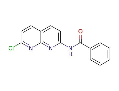 Molecular Structure of 104917-09-1 (N-(7-chloro-1,8-naphthyridin-2-yl)benzamide)