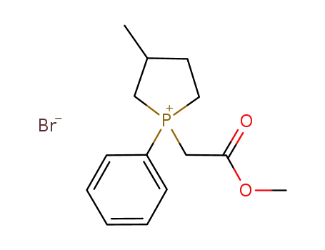 1-(2-methoxy-2-oxoethyl)-3-methyl-1-phenylphospholanium bromide