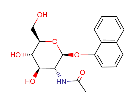 Molecular Structure of 10329-98-3 (1-NAPHTHYL-N-ACETYL-BETA-D-GLUCOSAMINIDE)