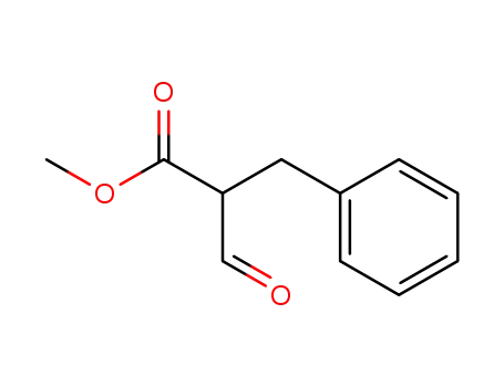 Benzenepropanoic acid, a-formyl-, methyl ester