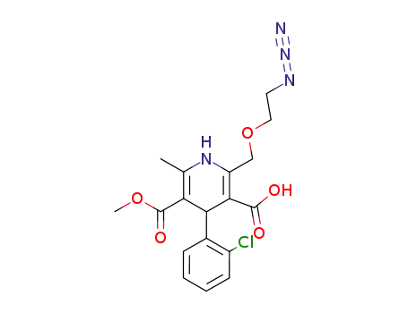 Molecular Structure of 103069-49-4 (2-<(2-azidoethoxy)methyl>-4-(2-chlorophenyl)-5-methoxycarbonyl-6-methyl-1,4-dihydropyridine)