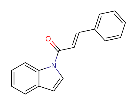 Molecular Structure of 201486-55-7 ((E)-1-(1H-indol-1-yl)-3-phenylprop-2-en-1-one)