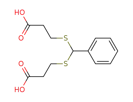 Molecular Structure of 1030-02-0 (3,3'-[(phenylmethylene)bis(thio)]bispropionic acid)