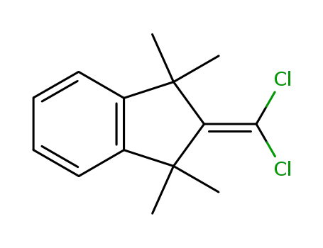 Molecular Structure of 242149-78-6 (1H-Indene, 2-(dichloromethylene)-2,3-dihydro-1,1,3,3-tetramethyl-)
