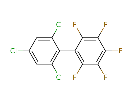 Molecular Structure of 1535-94-0 (2',4'6'-trichloro-2,3,4,5,6-pentafluorobiphenyl)