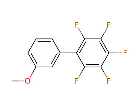 Molecular Structure of 198975-36-9 (3'-methoxy-2,3,4,5,6-pentafluoro-1,1'-biphenyl)