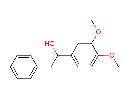 Molecular Structure of 3864-15-1 (Benzeneethanol, a-(3,4-dimethoxyphenyl)-)