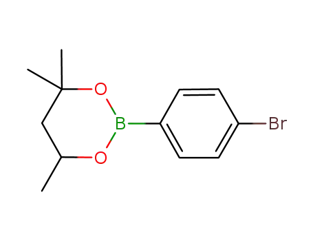 Molecular Structure of 1092060-78-0 (2-(4-bromophenyl)-4,4,6-trimethyl-1,3,2-dioxaborinane)