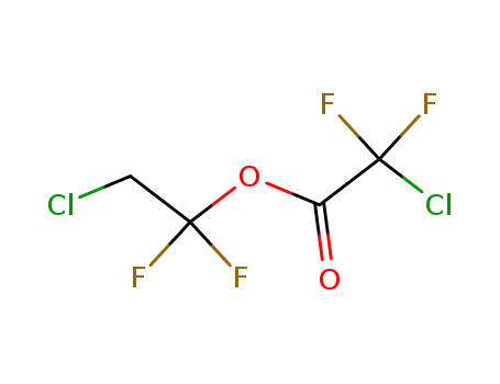 Molecular Structure of 72844-38-3 (Chloro-difluoro-acetic acid 2-chloro-1,1-difluoro-ethyl ester)