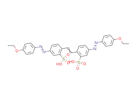 Benzenesulfonic acid,2,2'-(1,2-ethenediyl)bis[5-[2-(4-ethoxyphenyl)diazenyl]-