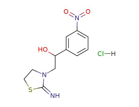 2-IMINO-A-(M-NITROPHENYL)THIAZOLIDIN-3-ETHANOL HCL