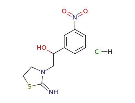 2-Imino-alpha-(m-nitrophenyl)thiazolidin-3-ethanol monohydrochloride