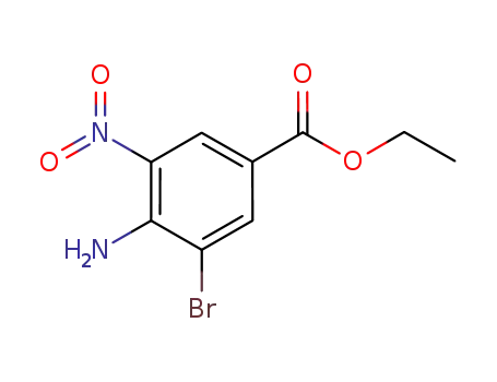 Molecular Structure of 82760-42-7 (ethyl 4-amino-3-bromo-5-nitrobenzoate)