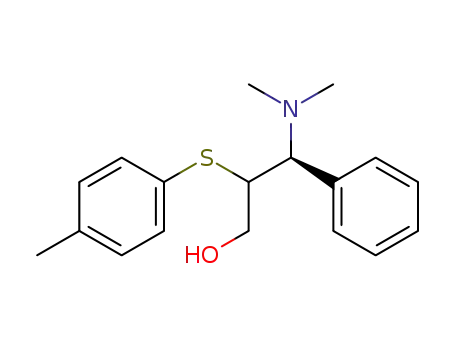 Molecular Structure of 82769-80-0 (3-(dimethylamino)-2-<(4-methylphenyl)thio>-3-phenyl-1-propanol)