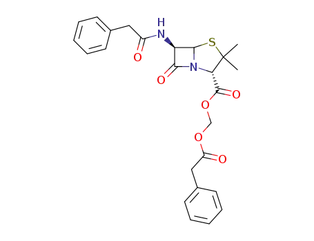 (2S,6R)-3,3-Dimethyl-7-oxo-6-phenylacetylamino-4-thia-1-aza-bicyclo[3.2.0]heptane-2-carboxylic acid phenylacetoxymethyl ester