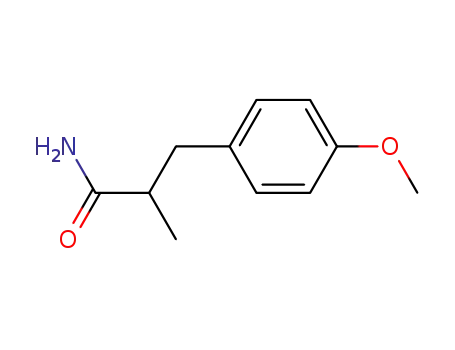 Molecular Structure of 39755-38-9 (3-(4'-methoxyphenyl)-2-methyl-propanamide)