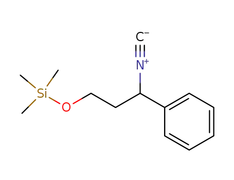 Molecular Structure of 98748-93-7 (3-trimethylsiloxy-1-phenylpropyl isocyanide)